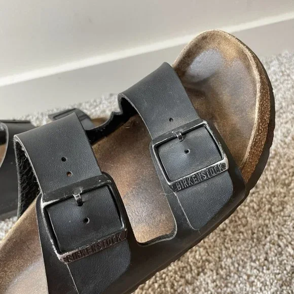 Birkenstock | Black Arizona Sandals - Size 40 - Picture 3 of 12